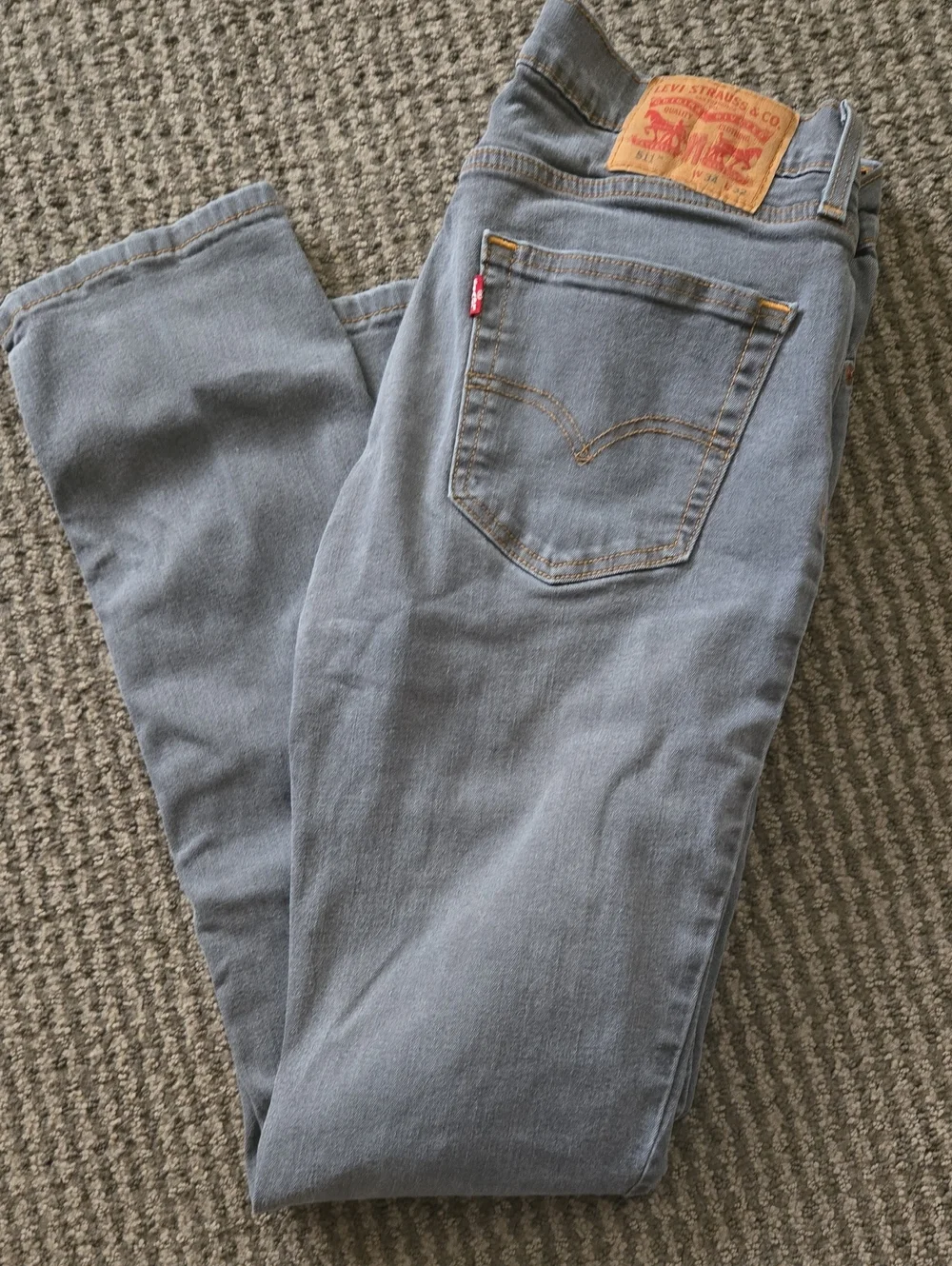 Levi's Grey-Blue Denim Jeans with Red Tab